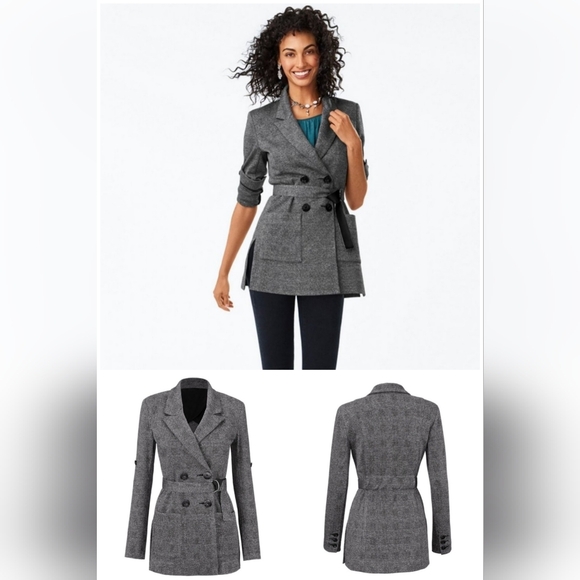 Cabi Bond Blazer Glen Plaid 3728 Large - Picture 2 of 14